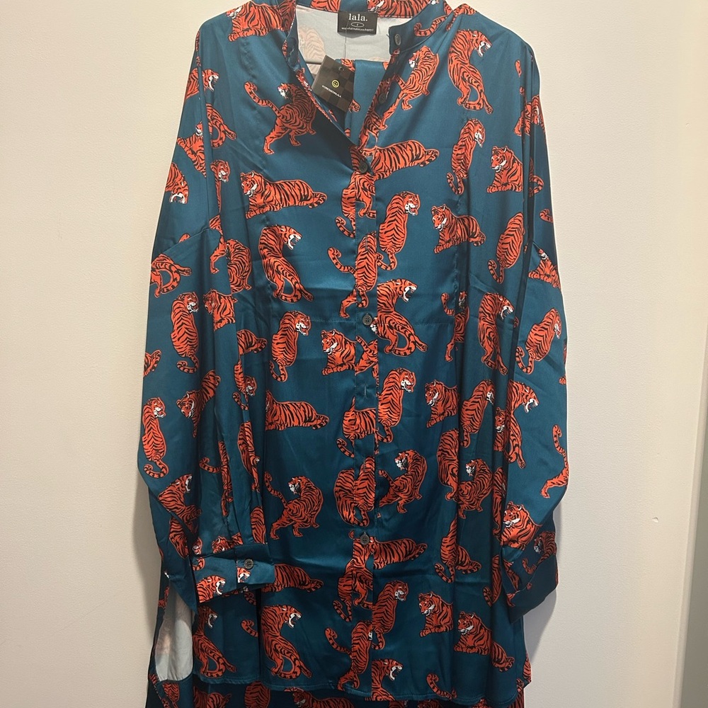 Lala Satin Playsuit in Wild Woman
